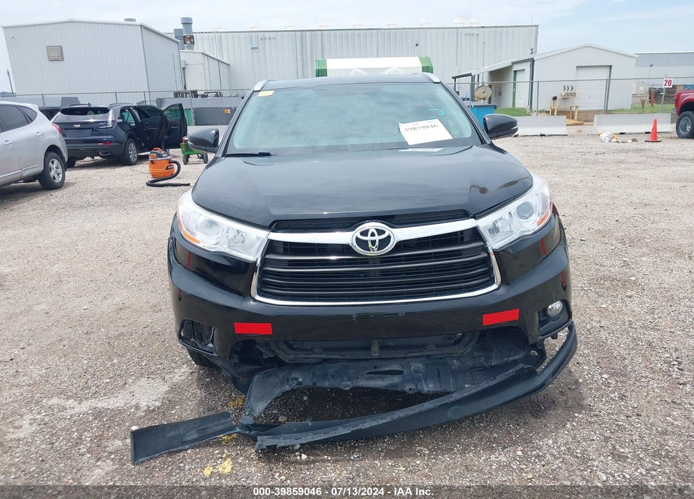 2016 TOYOTA HIGHLANDER XLE V6 VIN: 5TDJKRFH6GS336260