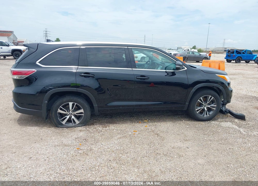 2016 TOYOTA HIGHLANDER XLE V6 VIN: 5TDJKRFH6GS336260