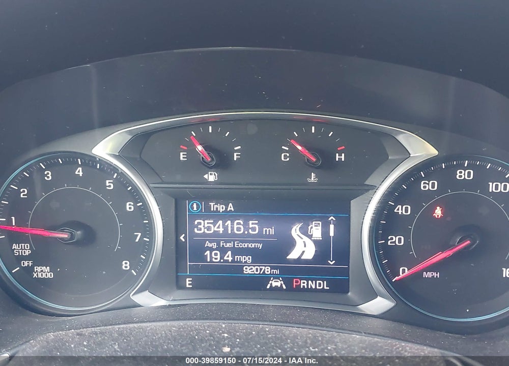2020 CHEVROLET EQUINOX AWD LT 1.5L TURBO VIN: 2GNAXUEV6L6128225