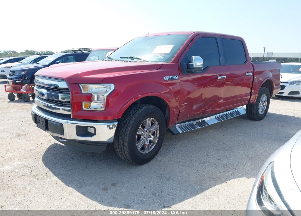 2016 FORD F-150 LARIAT VIN: 1FTEW1EP5GKE01008