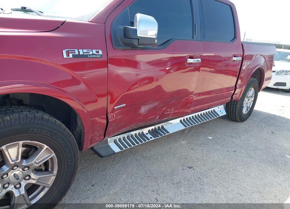 2016 FORD F-150 LARIAT VIN: 1FTEW1EP5GKE01008