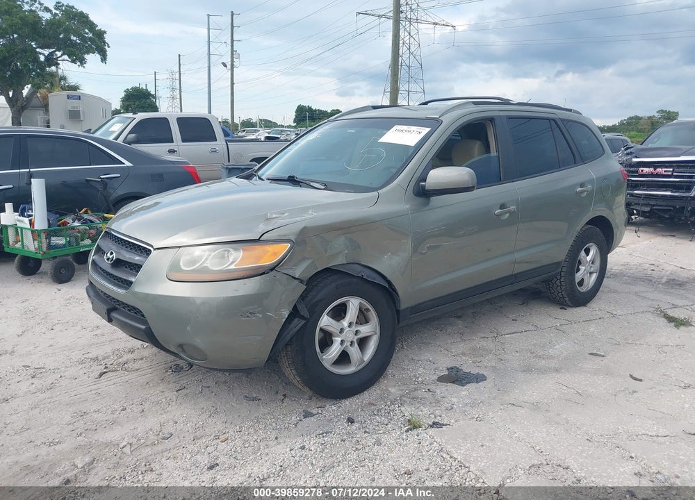 2007 HYUNDAI SANTA FE GLS VIN: 5NMSG13DX7H094651