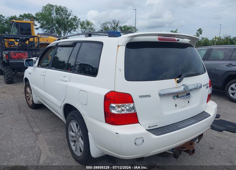 2007 TOYOTA HIGHLANDER HYBRID V6 VIN: JTEGW21A870021913