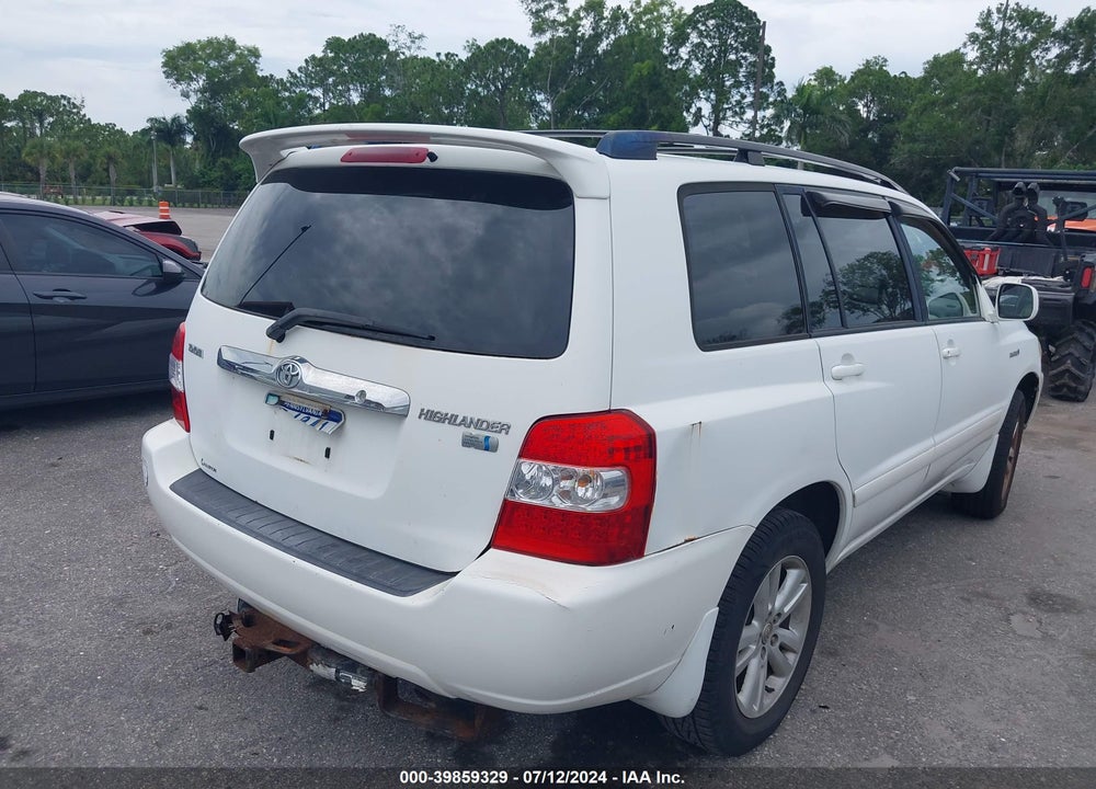 2007 TOYOTA HIGHLANDER HYBRID V6 VIN: JTEGW21A870021913