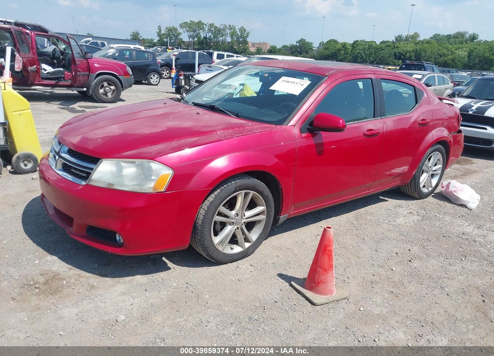 2011 DODGE AVENGER MAINSTREET VIN: 1B3BD1FG0BN509164