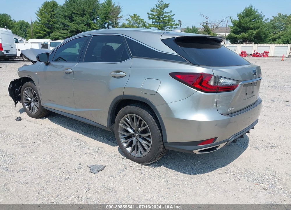 2022 LEXUS RX 350 F SPORT APPEARANCE VIN: 2T2SZMDA9NC319785