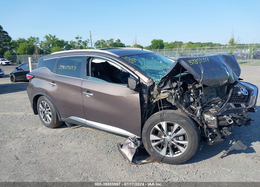 2015 NISSAN MURANO SL VIN: 5N1AZ2MH9FN235929