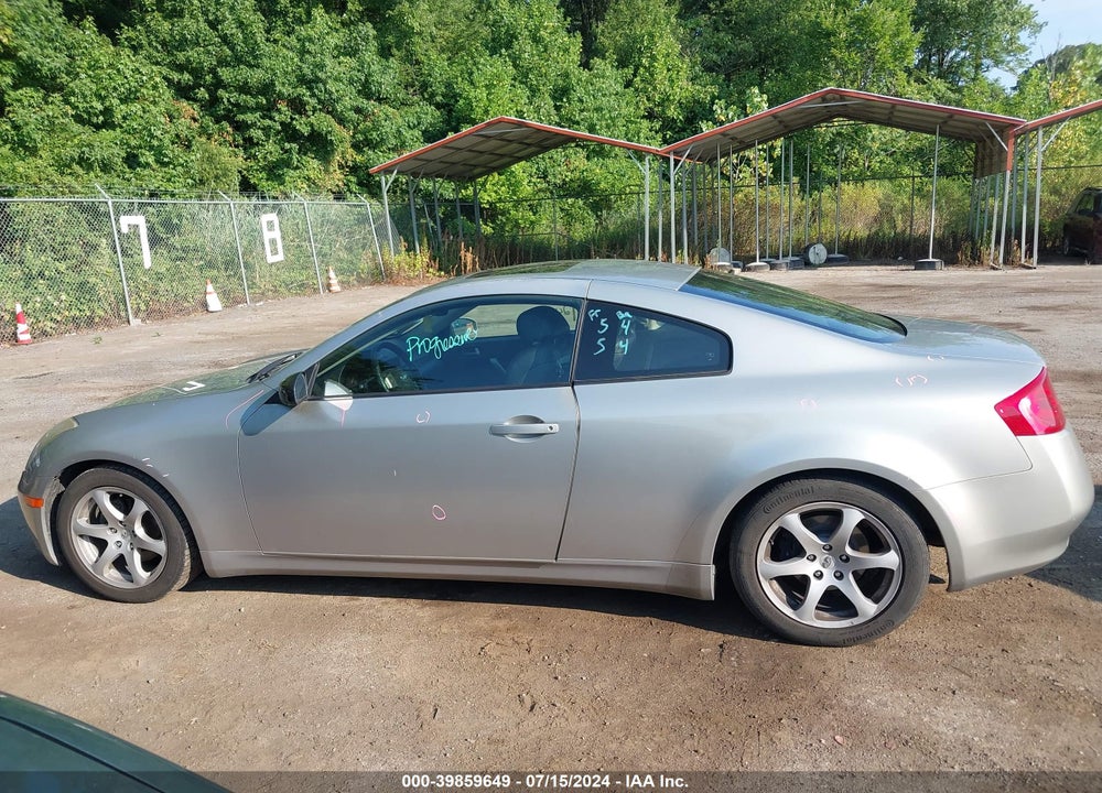 2003 INFINITI G35 BASE W/LEATHER VIN: JNKCV54E23M205042