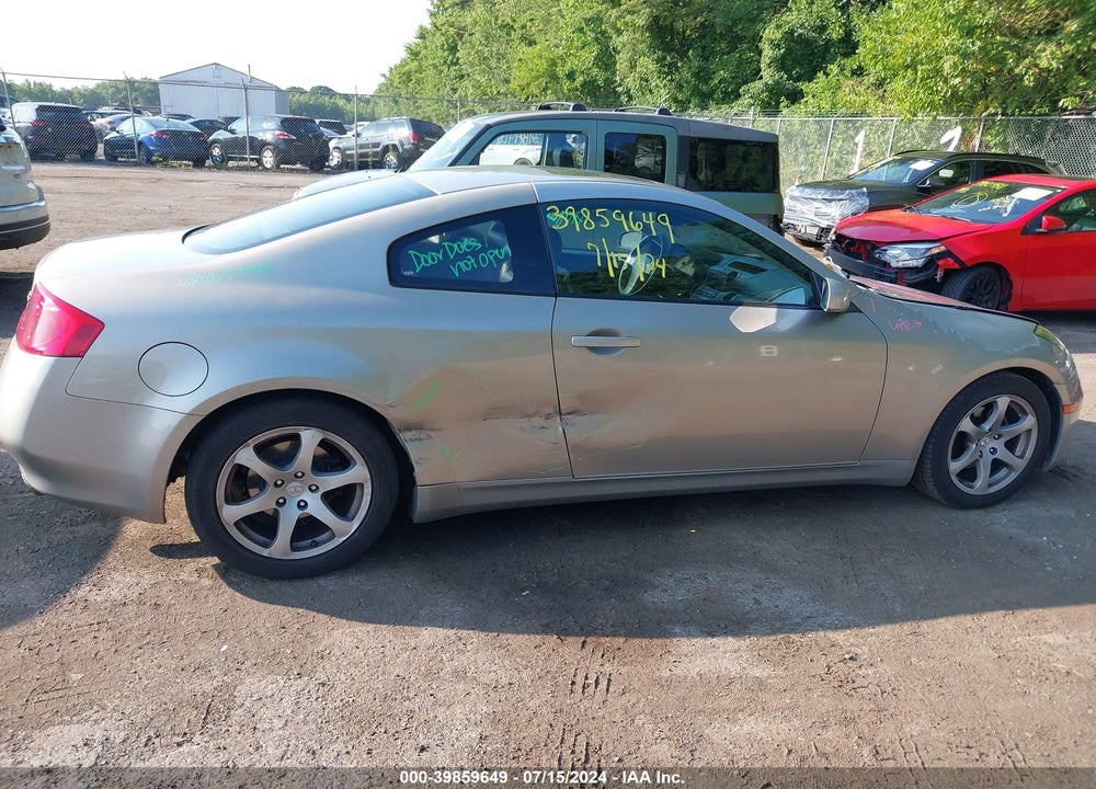 2003 INFINITI G35 BASE W/LEATHER VIN: JNKCV54E23M205042
