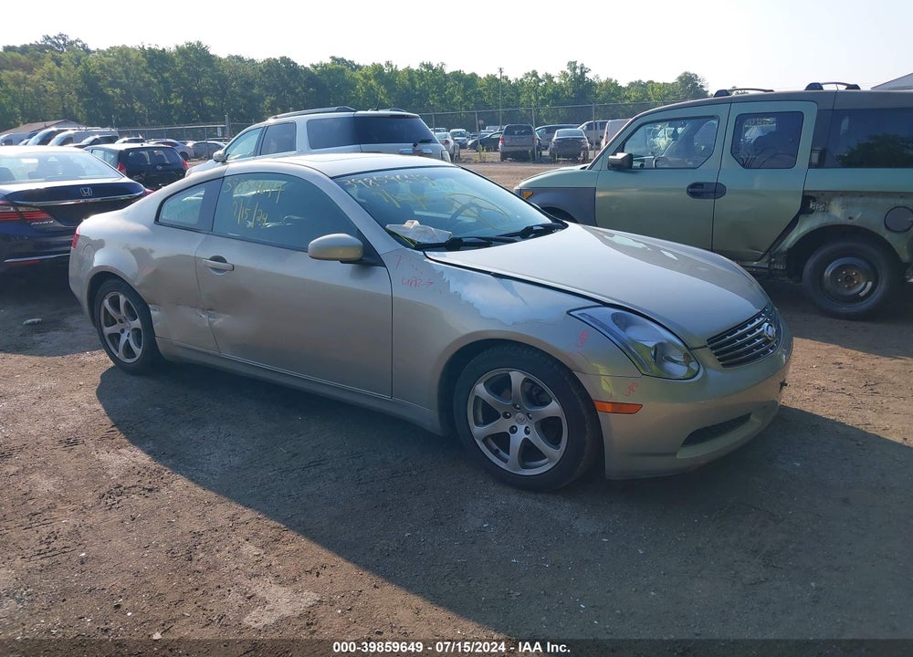 2003 INFINITI G35 BASE W/LEATHER VIN: JNKCV54E23M205042
