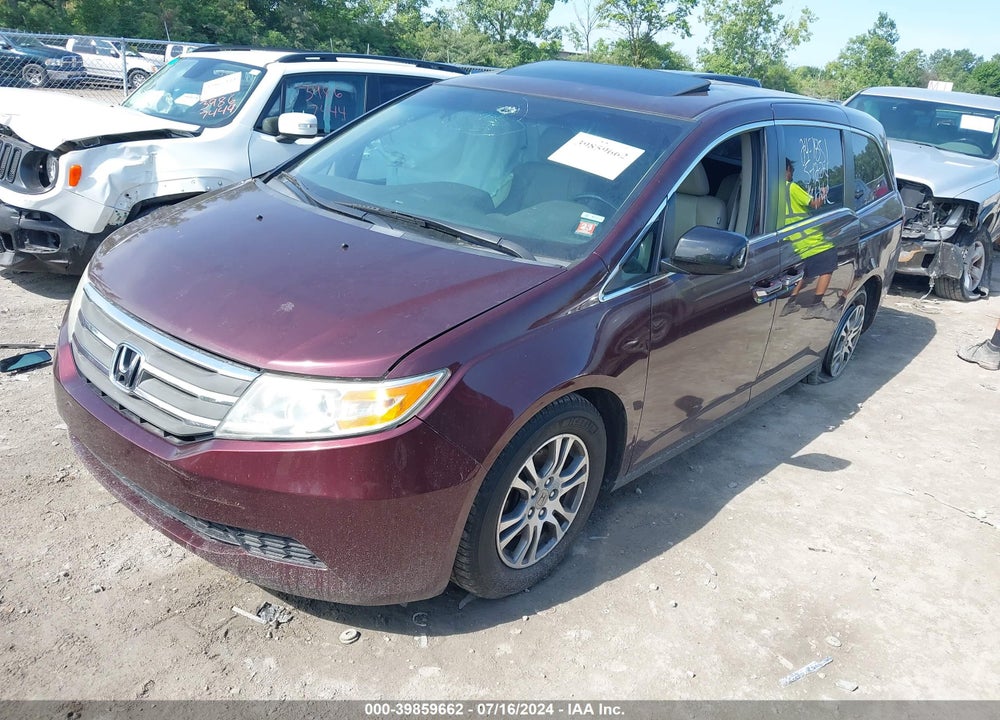 2011 HONDA ODYSSEY EX-L VIN: 5FNRL5H62BB055333