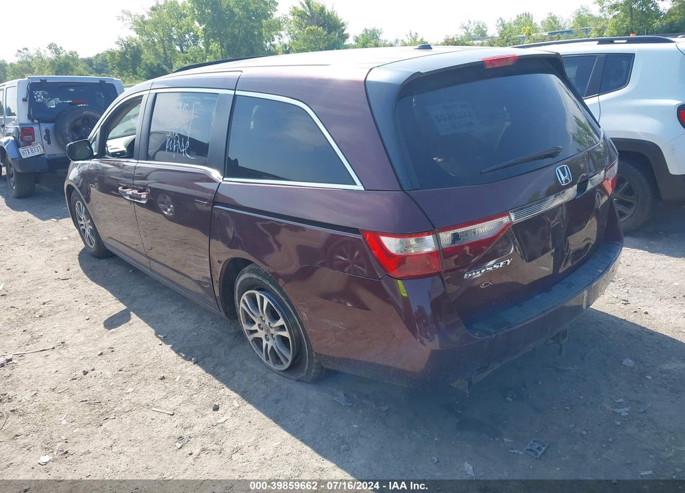 2011 HONDA ODYSSEY EX-L VIN: 5FNRL5H62BB055333
