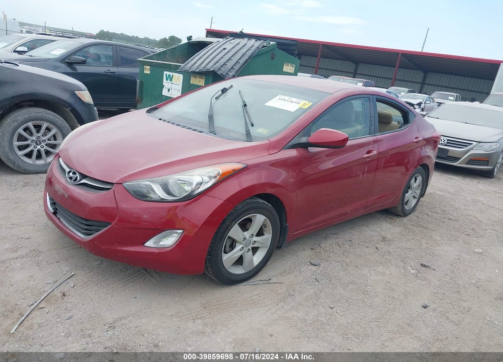 2013 HYUNDAI ELANTRA GLS VIN: KMHDH4AE4DU617262
