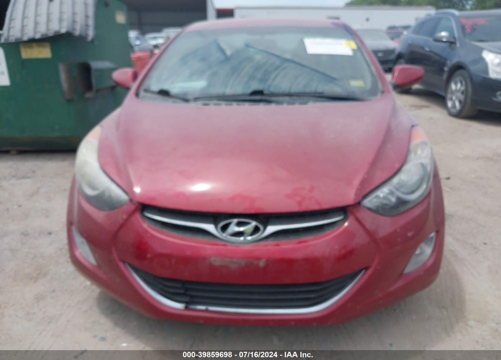 2013 HYUNDAI ELANTRA GLS VIN: KMHDH4AE4DU617262