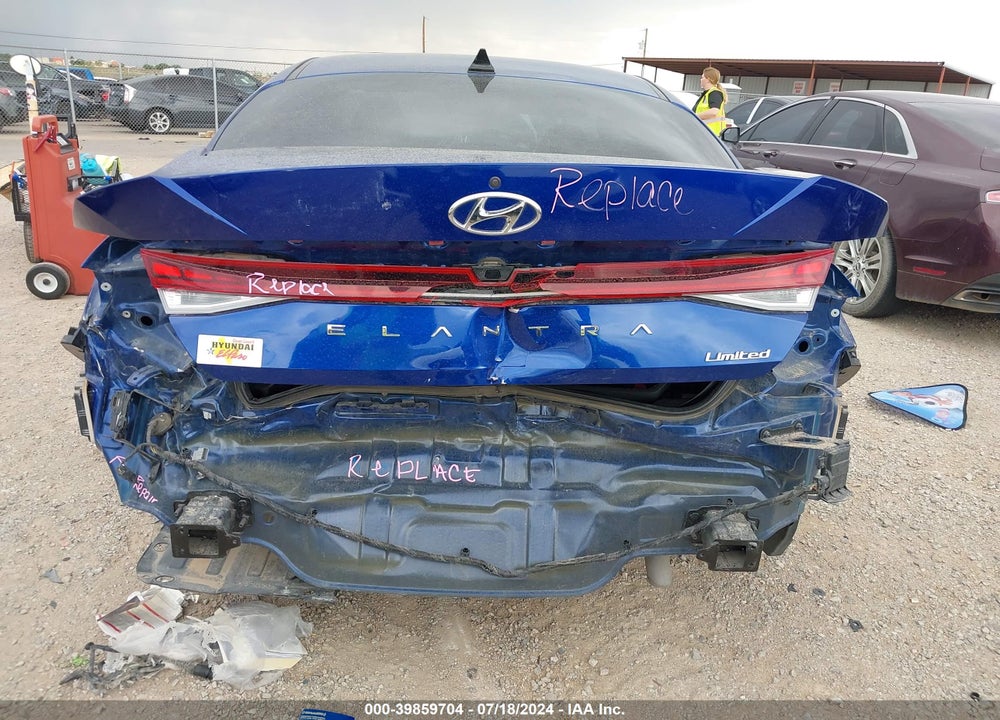 2021 HYUNDAI ELANTRA LIMITED VIN: 5NPLP4AG5MH024539