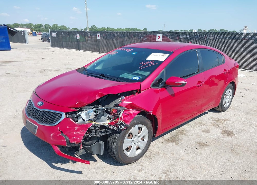 2015 KIA FORTE LX VIN: KNAFX4A66F5427207