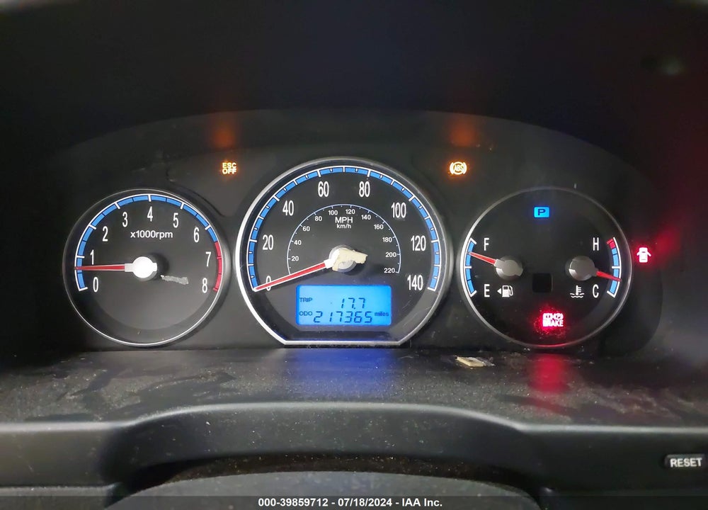 2009 HYUNDAI SANTA FE GLS VIN: 5NMSG73D29H319893