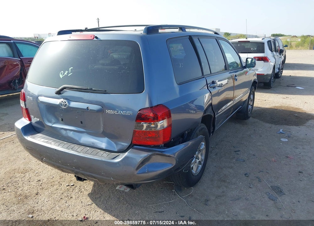 2005 TOYOTA HIGHLANDER V6 VIN: JTEEP21A150079508