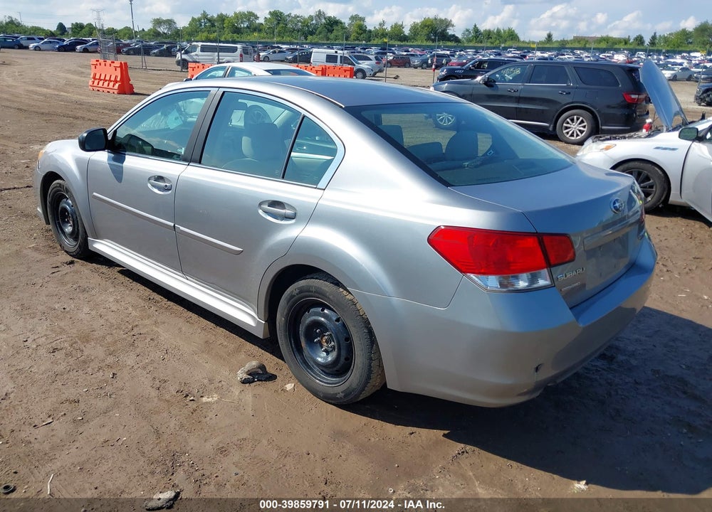 2011 SUBARU LEGACY 2.5I VIN: 4S3BMCA66B3218799