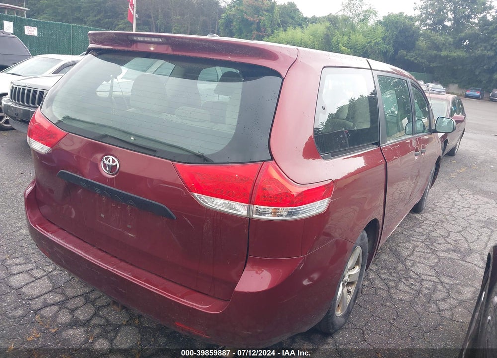 2011 TOYOTA SIENNA BASE V6 VIN: 5TDZK3DC0BS048444