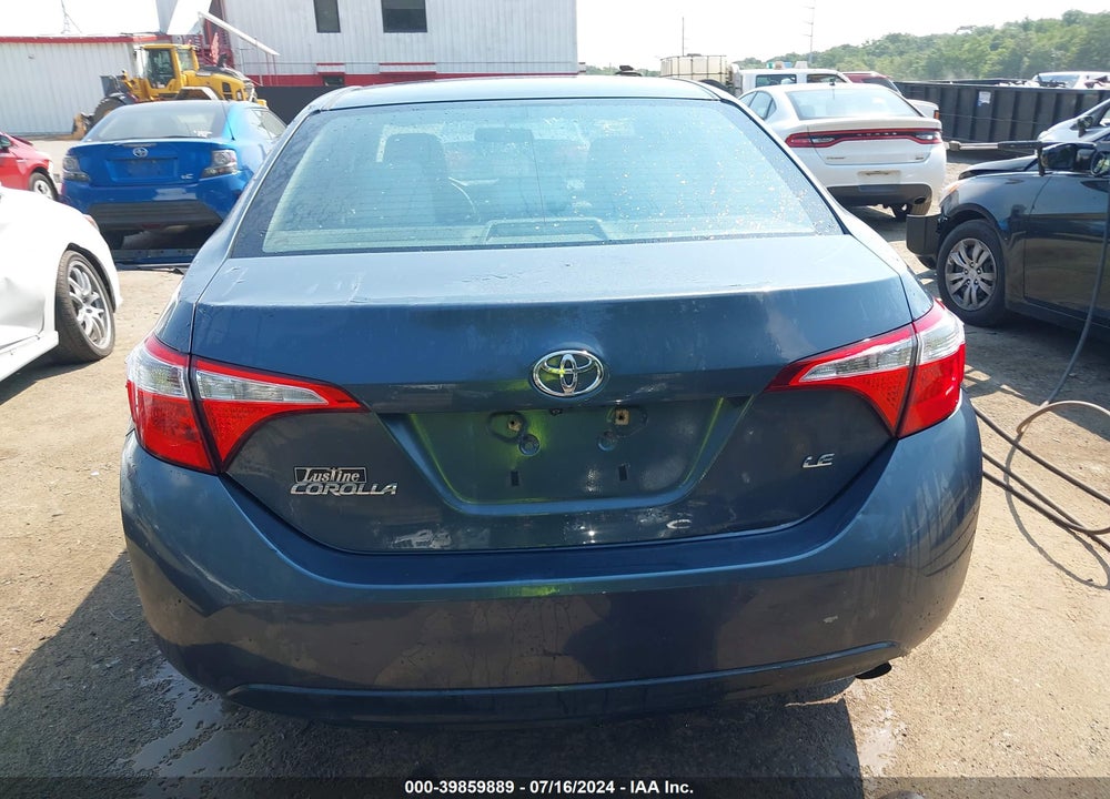 2015 TOYOTA COROLLA LE VIN: 2T1BURHE9FC280176