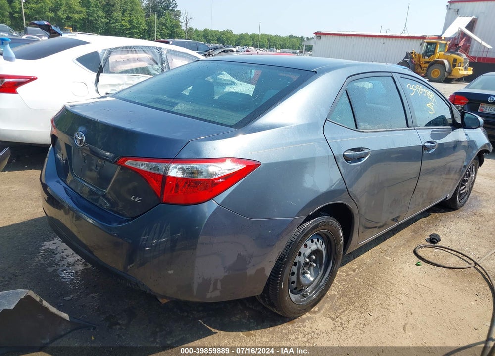 2015 TOYOTA COROLLA LE VIN: 2T1BURHE9FC280176