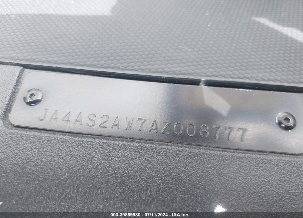 2010 MITSUBISHI OUTLANDER ES VIN: JA4AS2AW7AZ008777