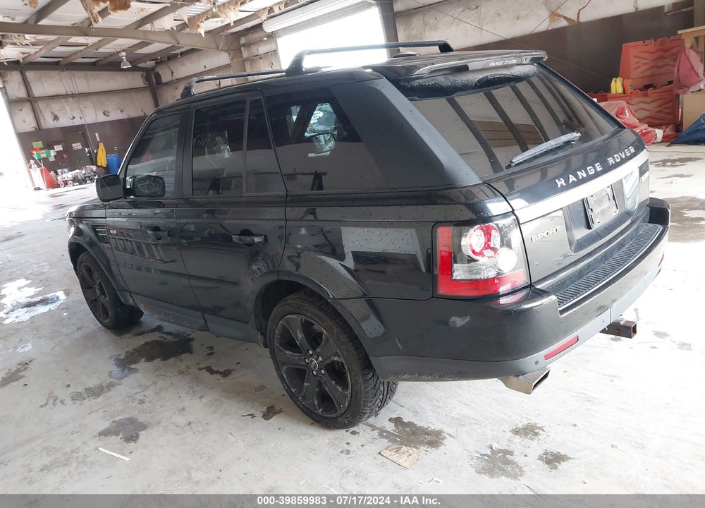 2012 LAND ROVER RANGE ROVER SPORT HSE VIN: SALSK2D43CA722162