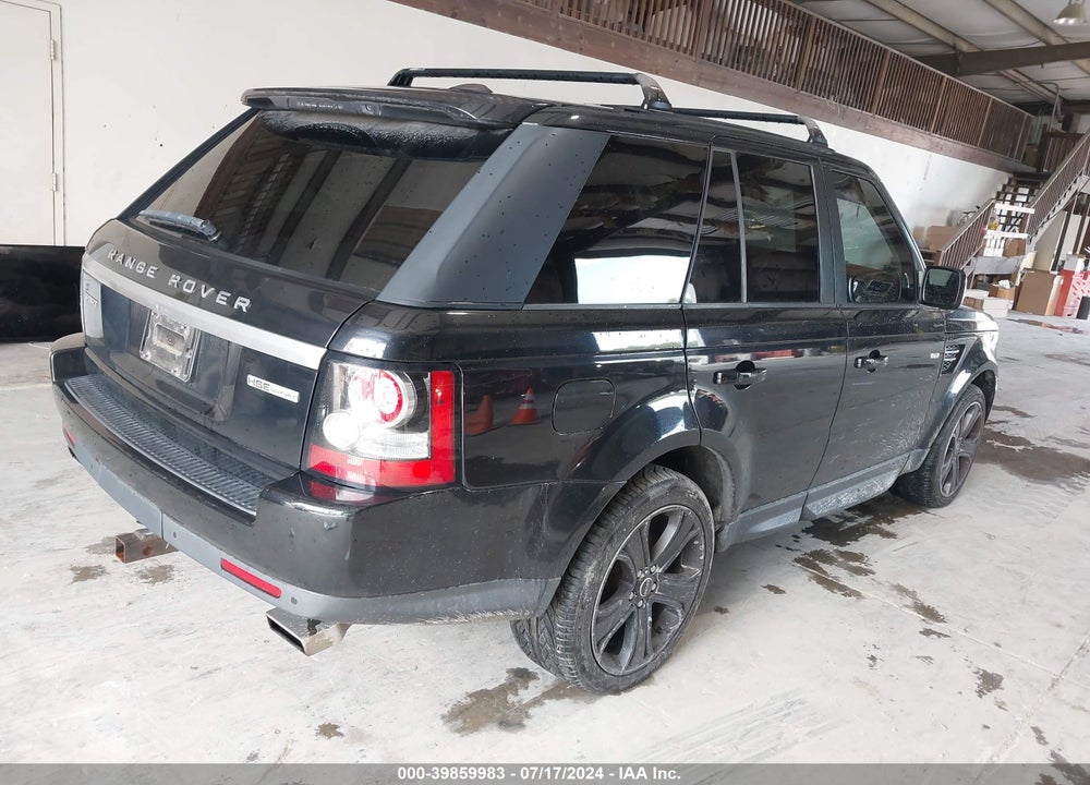 2012 LAND ROVER RANGE ROVER SPORT HSE VIN: SALSK2D43CA722162
