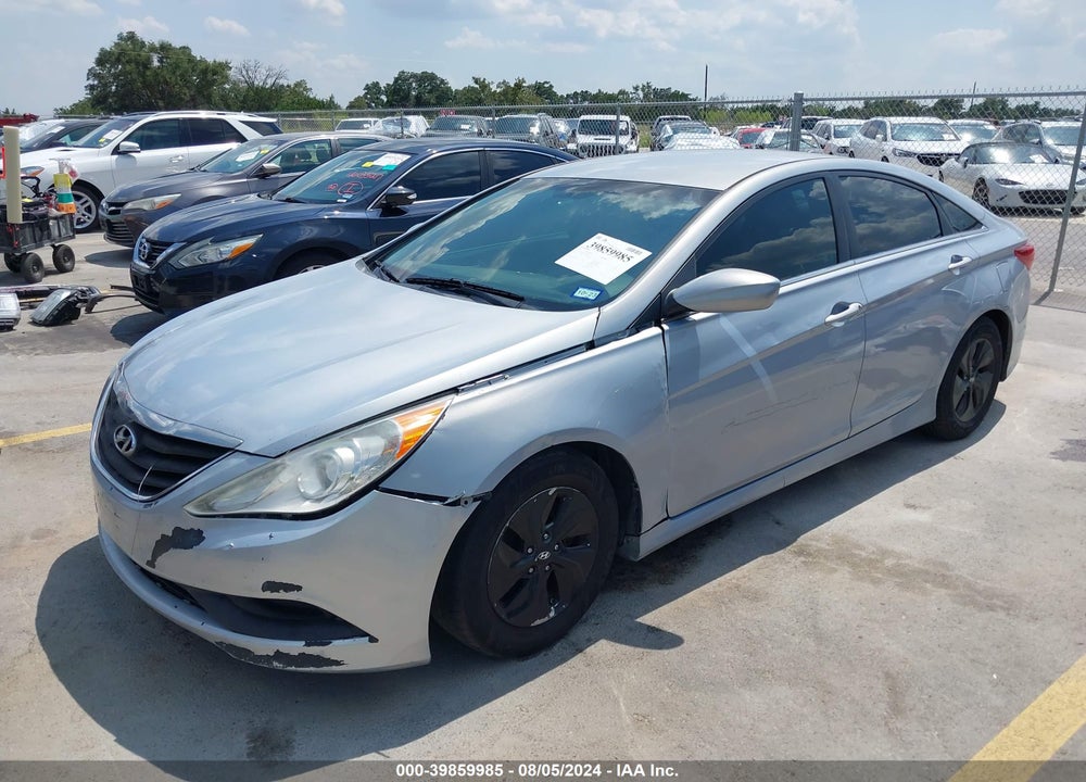 2014 HYUNDAI SONATA GLS VIN: 5NPEB4AC3EH814038