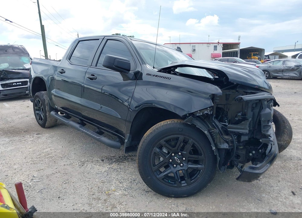 2024 CHEVROLET SILVERADO 1500 4WD SHORT BED CUSTOM VIN: 1GCPDBEK7RZ116460