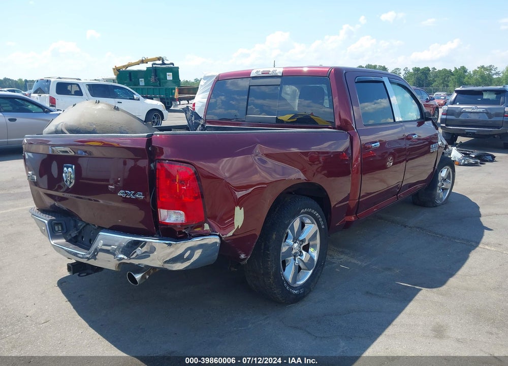 2018 RAM 1500 BIG HORN 4X4 5'7 BOX VIN: 3C6RR7LT5JG197473