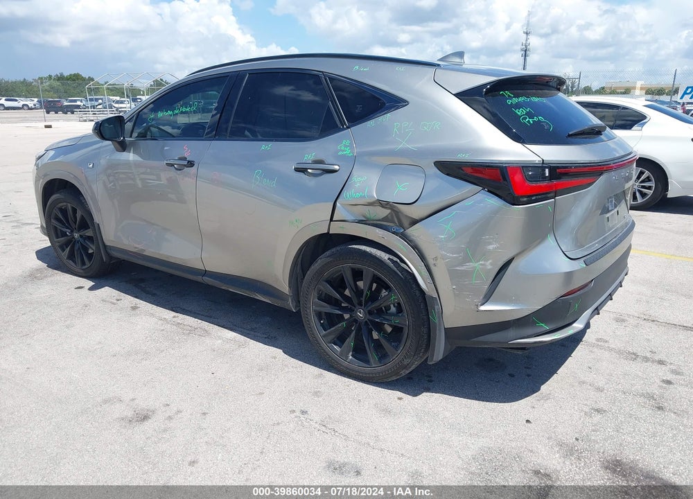 2022 LEXUS NX 350 F SPORT HANDLING VIN: JTJKGCEZ3N5001938