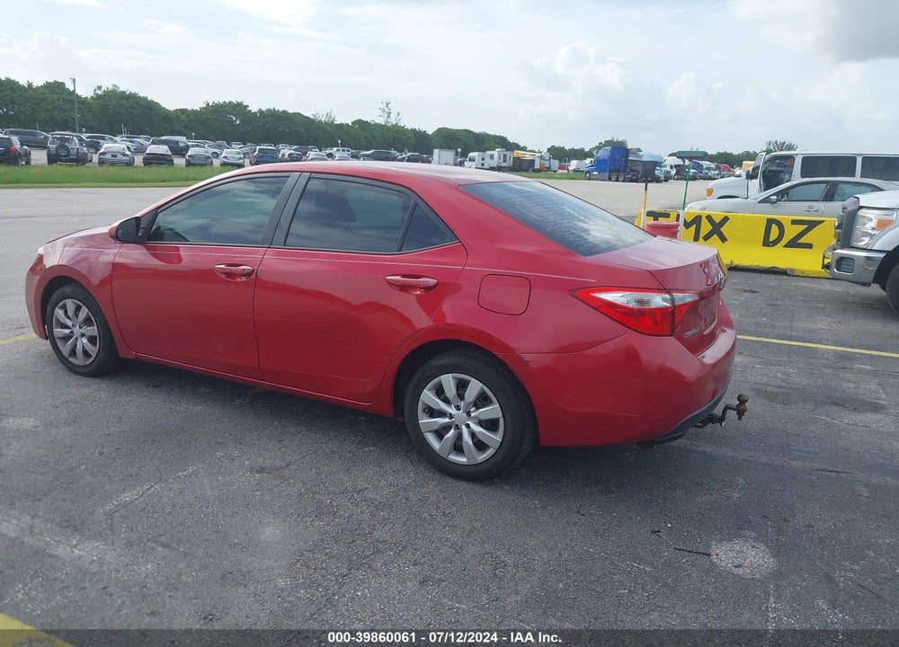 2015 TOYOTA COROLLA LE VIN: 2T1BURHE4FC341689
