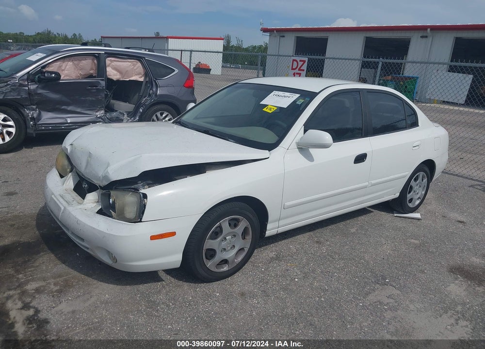 2001 HYUNDAI ELANTRA GLS VIN: KMHDN45D41U035085