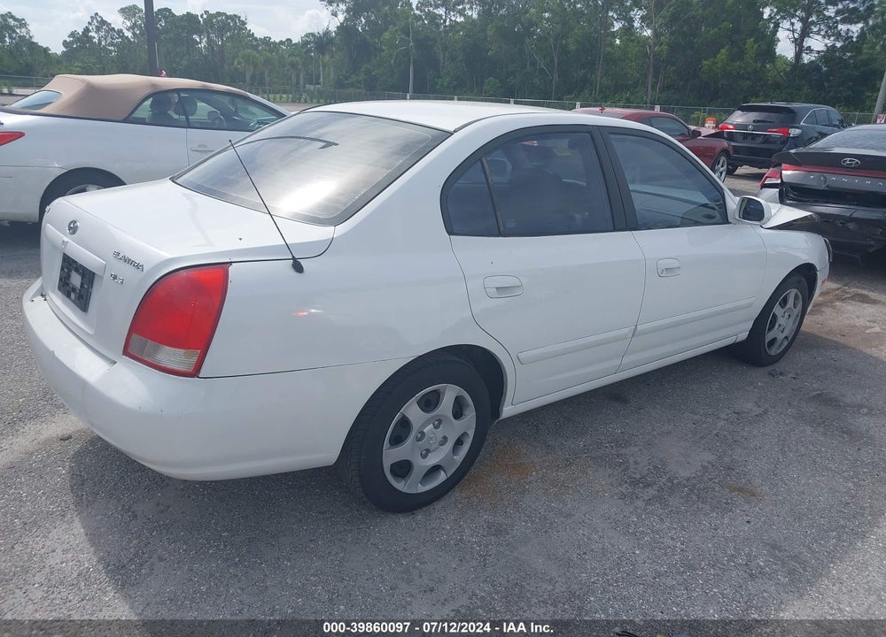 2001 HYUNDAI ELANTRA GLS VIN: KMHDN45D41U035085