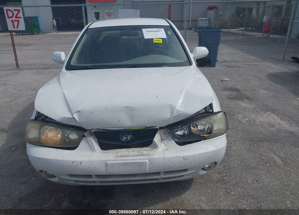 2001 HYUNDAI ELANTRA GLS VIN: KMHDN45D41U035085