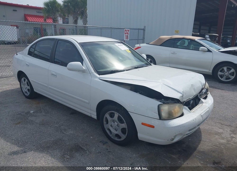 2001 HYUNDAI ELANTRA GLS VIN: KMHDN45D41U035085
