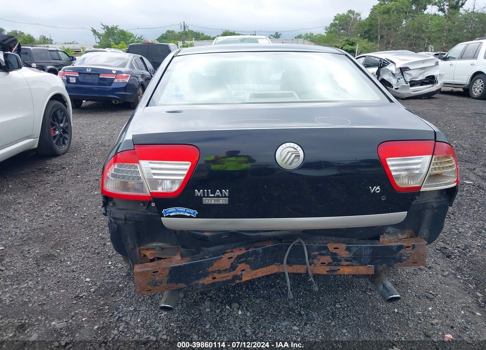 2006 MERCURY MILAN V6 PREMIER VIN: 3MEHM08106R663421