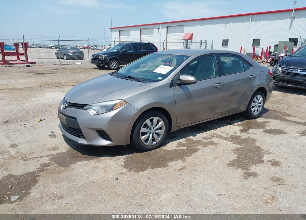 2014 TOYOTA COROLLA LE VIN: 2T1BURHE6EC115507