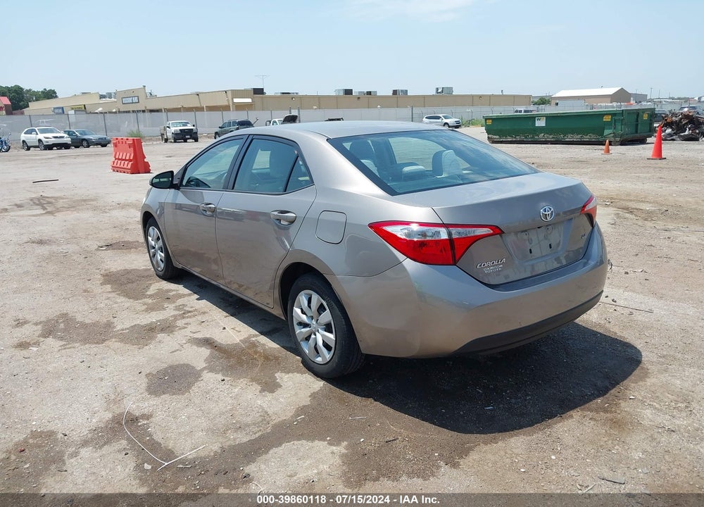 2014 TOYOTA COROLLA LE VIN: 2T1BURHE6EC115507