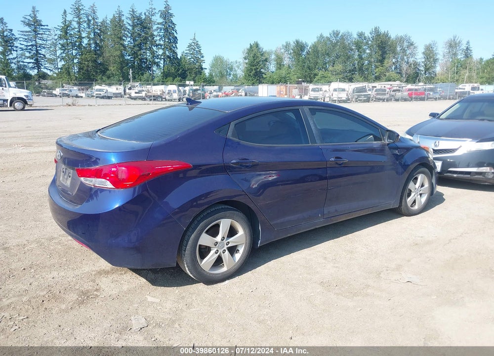 2012 HYUNDAI ELANTRA GLS VIN: 5NPDH4AE0CH082668