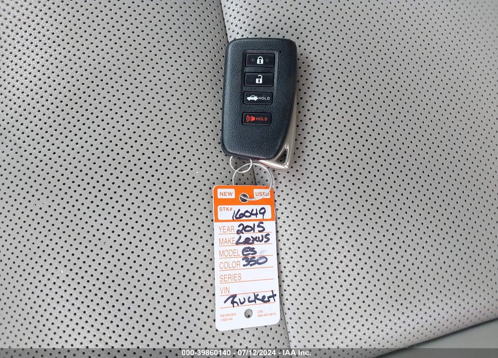 2015 LEXUS ES 350 VIN: JTHBK1GG9F2204237