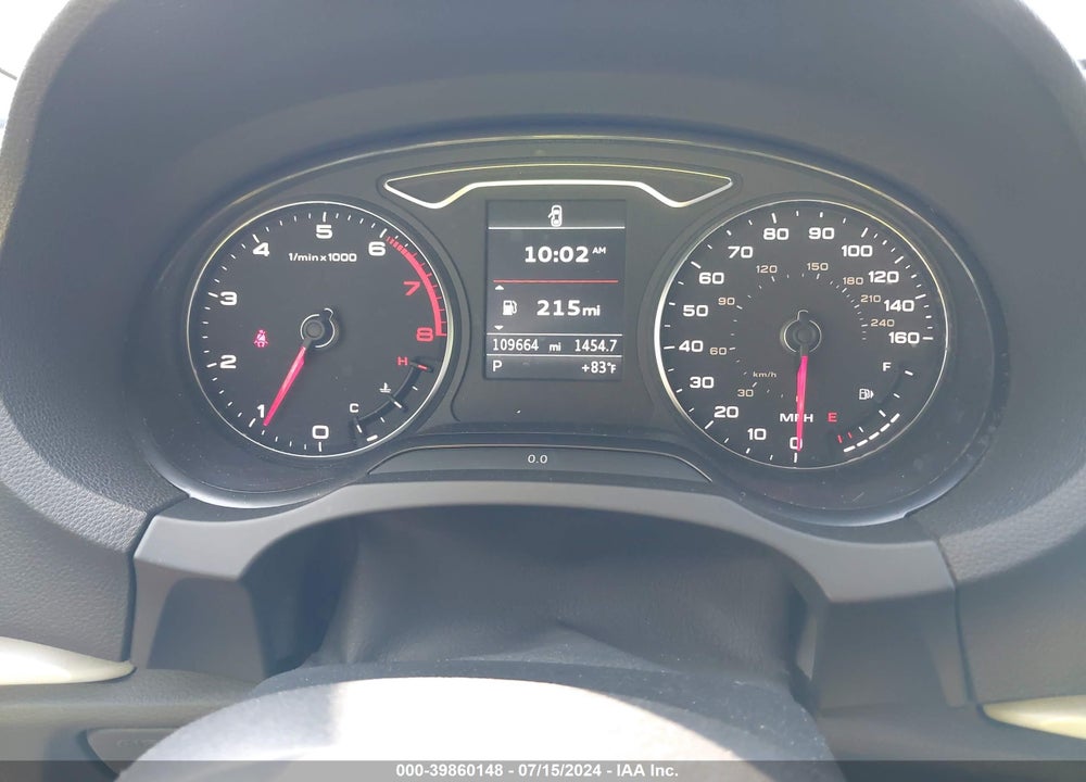 2015 AUDI A3 2.0T PREMIUM VIN: WAU7FLFF9F1030303
