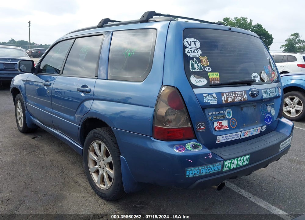 2007 SUBARU FORESTER 2.5X VIN: JF1SG65647H706989