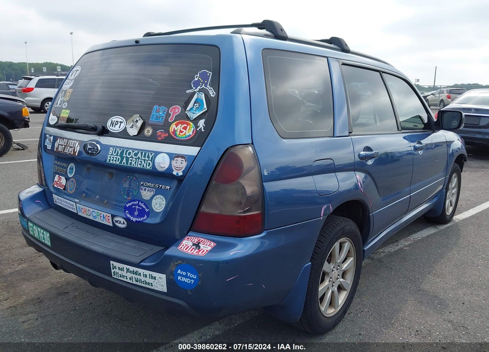 2007 SUBARU FORESTER 2.5X VIN: JF1SG65647H706989