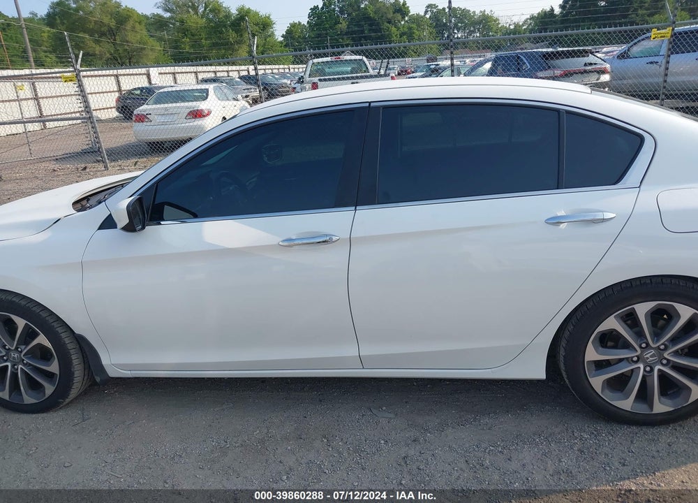 2015 HONDA ACCORD SPORT VIN: 1HGCR2F54FA129039