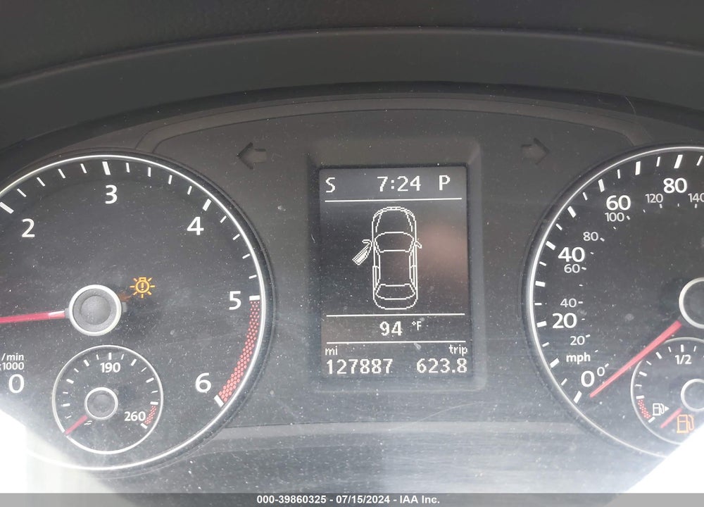 2013 VOLKSWAGEN PASSAT 2.0L TDI SE VIN: 1VWBN7A37DC030383