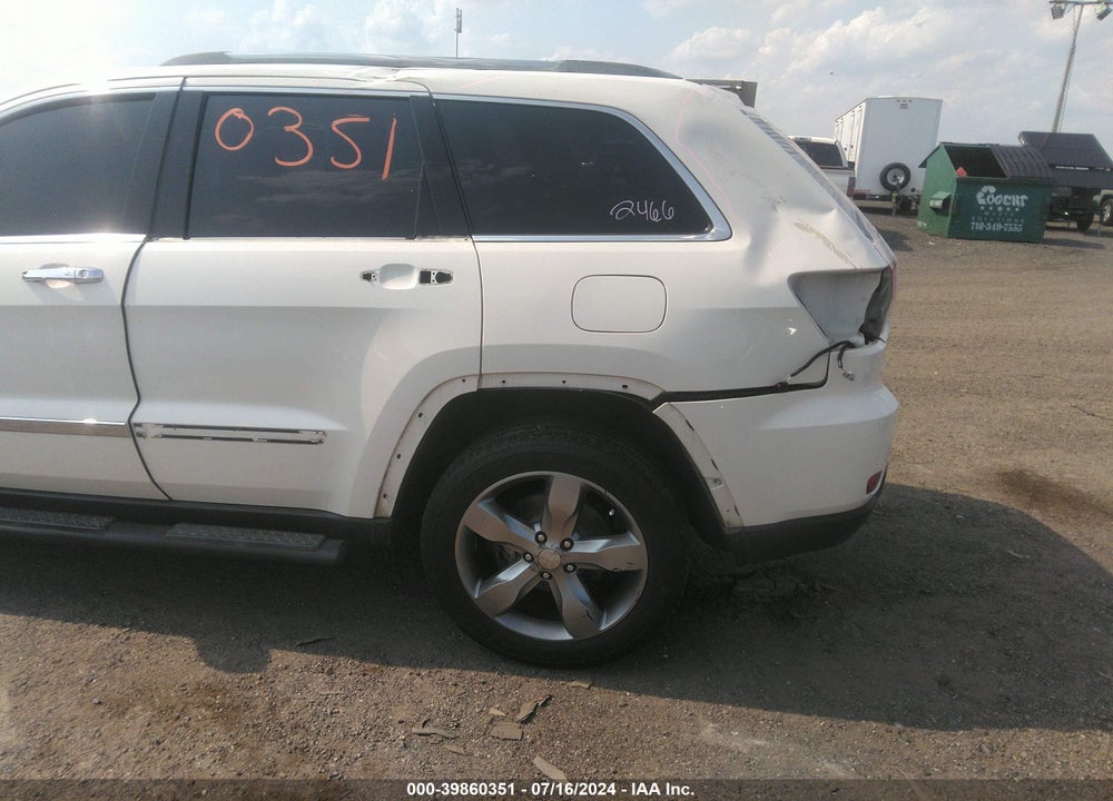 2011 JEEP GRAND CHEROKEE OVERLAND VIN: 1J4RR6GG6BC698340