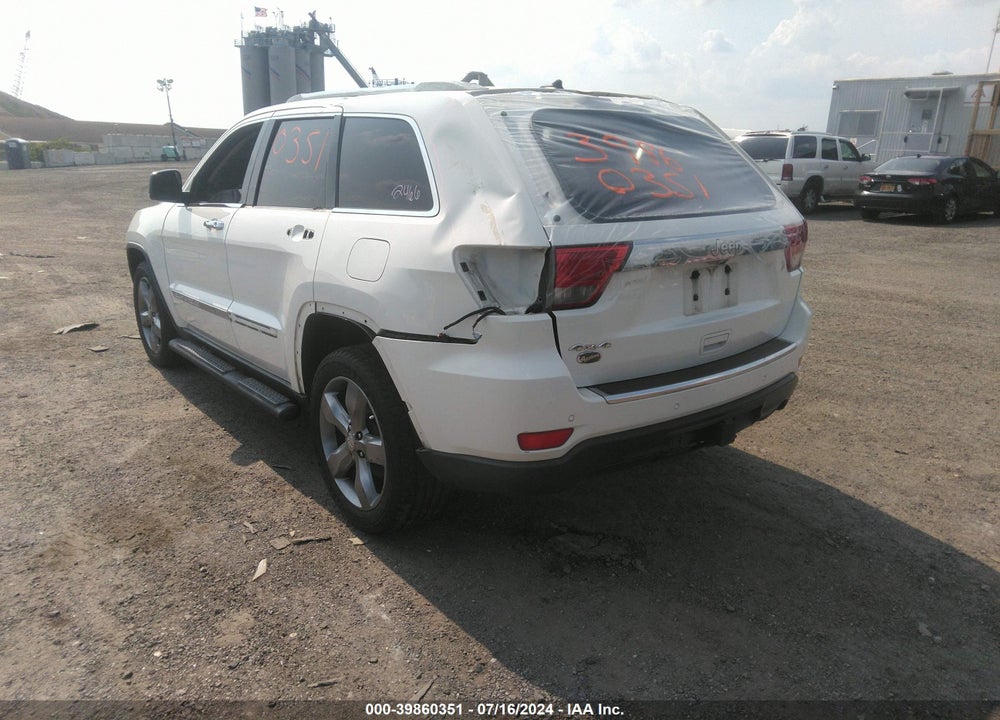 2011 JEEP GRAND CHEROKEE OVERLAND VIN: 1J4RR6GG6BC698340